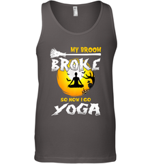 My Broom Broke So Now I Go Yoga Funny Halloween Costume Gift Men's Tank Top Men's Tank Top - HHHstores