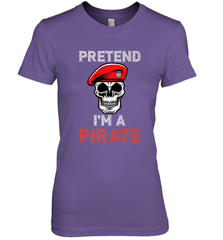 Pretend I'm A Pirate Tee Funny Halloween Party Costume Gift Women's Premium T-Shirt Women's Premium T-Shirt - HHHstores