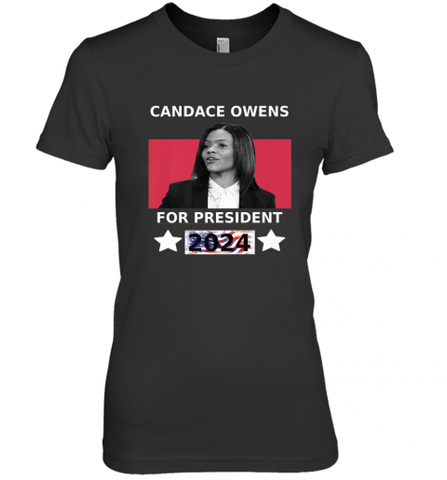 Candace Owens For President 2024 Women's Premium T-Shirt Women's Premium T-Shirt / Black / XS Women's Premium T-Shirt - HHHstores