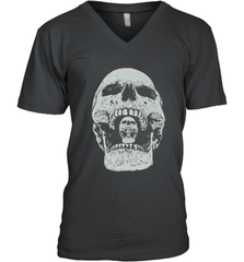 Vintage Halloween Skull Design For Trick or Treating Men's V-Neck Men's V-Neck - HHHstores