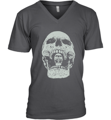 Vintage Halloween Skull Design For Trick or Treating Men's V-Neck Men's V-Neck - HHHstores