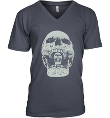 Vintage Halloween Skull Design For Trick or Treating Men's V-Neck Men's V-Neck - HHHstores