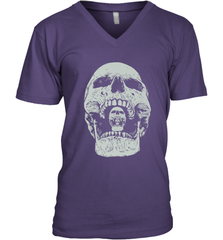 Vintage Halloween Skull Design For Trick or Treating Men's V-Neck Men's V-Neck - HHHstores