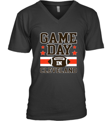 NFL Cleveland Game Day Football Home Team Colors Men's V-Neck Men's V-Neck - HHHstores