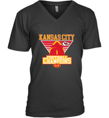 Kansas City Old School Football _ The City Of Champions LIV Men's V-Neck Men's V-Neck - HHHstores