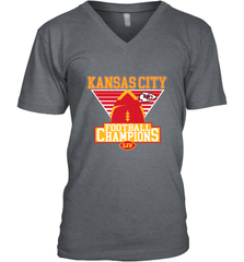 Kansas City Old School Football _ The City Of Champions LIV Men's V-Neck Men's V-Neck - HHHstores