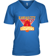 Kansas City Old School Football _ The City Of Champions LIV Men's V-Neck Men's V-Neck - HHHstores