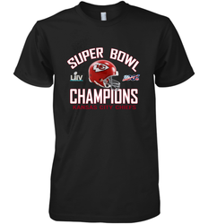 NFL super bowl Kansas City Chiefs Logo Helmet champions Men's Premium T-Shirt