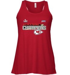 Youth Kansas City Chiefs NFL Pro Line by Fanatics Super Bowl LIV Champions Trophy Women's Racerback Tank