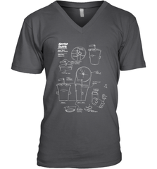 Aqua Teen Hunger Force Master Shake Sculptin Diagram Men's V-Neck Men's V-Neck - HHHstores