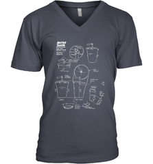 Aqua Teen Hunger Force Master Shake Sculptin Diagram Men's V-Neck Men's V-Neck - HHHstores