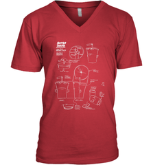 Aqua Teen Hunger Force Master Shake Sculptin Diagram Men's V-Neck Men's V-Neck - HHHstores