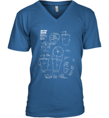 Aqua Teen Hunger Force Master Shake Sculptin Diagram Men's V-Neck Men's V-Neck - HHHstores