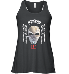 The mask of skull Halloween Women's Racerback Tank