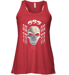 The mask of skull Halloween Women's Racerback Tank