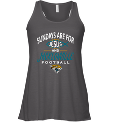 Sundays Are For Jesus and Jacksonville Funny Football Women's Racerback Tank Women's Racerback Tank - HHHstores