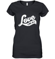 Cute Love Valentines Day Retro Vintage Top Women's V-Neck T-Shirt Women's V-Neck T-Shirt - HHHstores