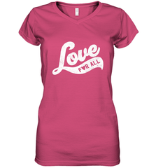 Cute Love Valentines Day Retro Vintage Top Women's V-Neck T-Shirt Women's V-Neck T-Shirt - HHHstores