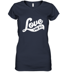 Cute Love Valentines Day Retro Vintage Top Women's V-Neck T-Shirt Women's V-Neck T-Shirt - HHHstores