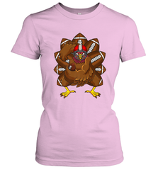 Cool Turkey Football Feathers Funny Thanksgiving Sports Women's T-Shirt Women's T-Shirt - HHHstores