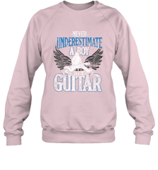 Guitarist Men Boys  Never Underestimate A Boy With A Guitar Crewneck Sweatshirt Crewneck Sweatshirt - HHHstores