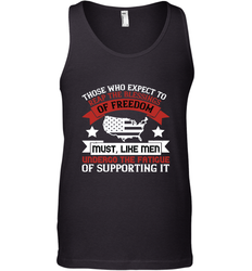 Those who expect to reap the blessings of freedom, must, like men, undergo the fatigue of supporting it 01 Men's Tank Top