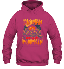 Mens Halloween Fun Dad The Man Behind Pumpkin Gift Hooded Sweatshirt Hooded Sweatshirt - HHHstores