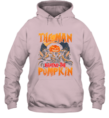 Mens Halloween Fun Dad The Man Behind Pumpkin Gift Hooded Sweatshirt Hooded Sweatshirt - HHHstores