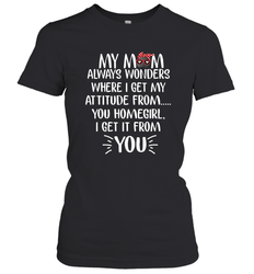 HOCKEY My Mom Always Wonders Women's T-Shirt