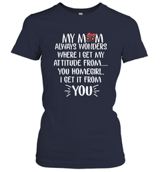 HOCKEY My Mom Always Wonders Women's T-Shirt