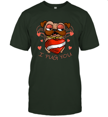 I Pug You Cute Valentines Day Love Heart Pug Dog Valentine Men's T-Shirt Men's T-Shirt - HHHstores