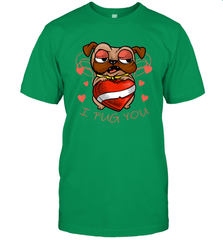 I Pug You Cute Valentines Day Love Heart Pug Dog Valentine Men's T-Shirt Men's T-Shirt - HHHstores
