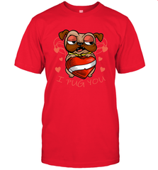 I Pug You Cute Valentines Day Love Heart Pug Dog Valentine Men's T-Shirt Men's T-Shirt - HHHstores