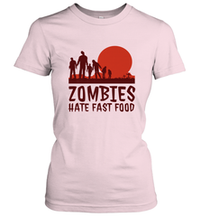 Zombies Hate Fast Food Funny Halloween Women's T-Shirt Women's T-Shirt - HHHstores