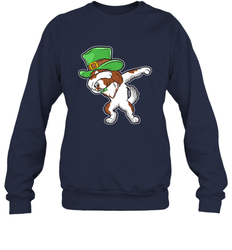 Dabbing Irish Setter Dog Leprechaun St Patricks Day Ireland Crewneck Sweatshirt