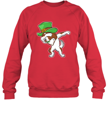 Dabbing Irish Setter Dog Leprechaun St Patricks Day Ireland Crewneck Sweatshirt Crewneck Sweatshirt - HHHstores