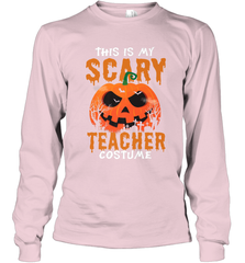 This Is My Scary Teacher Costume Halloween Gift Long Sleeve T-Shirt Long Sleeve T-Shirt - HHHstores