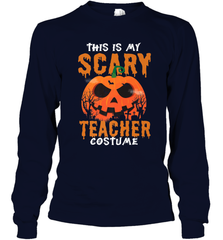 This Is My Scary Teacher Costume Halloween Gift Long Sleeve T-Shirt Long Sleeve T-Shirt - HHHstores