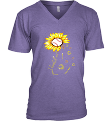 Baseball Proud Sunflower Men's V-Neck Men's V-Neck - HHHstores