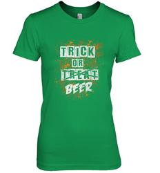 Trick or Beer Funny Halloween Trick or Treat Women's Premium T-Shirt