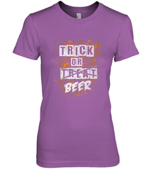 Trick or Beer Funny Halloween Trick or Treat Women's Premium T-Shirt Women's Premium T-Shirt - HHHstores