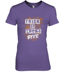 Trick or Beer Funny Halloween Trick or Treat Women's Premium T-Shirt Women's Premium T-Shirt - HHHstores