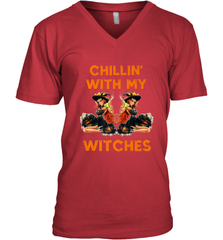 Cool Chillin With My Witches Halloween Costume Men's V-Neck Men's V-Neck - HHHstores