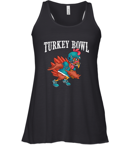 Cool Turkey Bowl _ Funny Thanksgiving Football Player Women's Racerback Tank Women's Racerback Tank / Black / XS Women's Racerback Tank - HHHstores