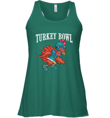 Cool Turkey Bowl _ Funny Thanksgiving Football Player Women's Racerback Tank Women's Racerback Tank - HHHstores
