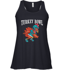 Cool Turkey Bowl _ Funny Thanksgiving Football Player Women's Racerback Tank Women's Racerback Tank - HHHstores