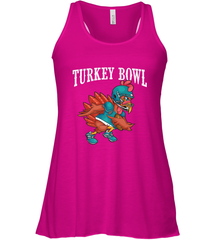 Cool Turkey Bowl _ Funny Thanksgiving Football Player Women's Racerback Tank Women's Racerback Tank - HHHstores