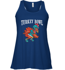 Cool Turkey Bowl _ Funny Thanksgiving Football Player Women's Racerback Tank Women's Racerback Tank - HHHstores