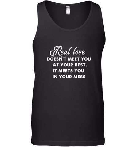 Real love funny quotes for valentine Men's Tank Top Men's Tank Top / Black / XS Men's Tank Top - HHHstores