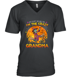 You can't scare me I'm the crazy grandma halloween Men's V-Neck